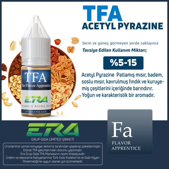 Tfa Acetyl Pyrazine AromasÄ± Era Aroma